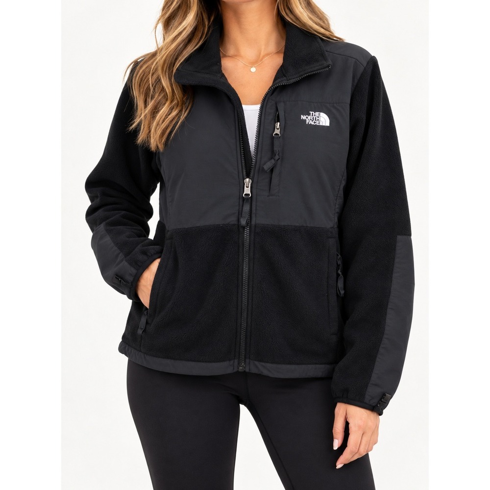 The North Face Denali Polartec Fleece Jacket Black Womens Medium Gorpcore Retro